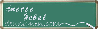 Anette Hebel Visitenkarte